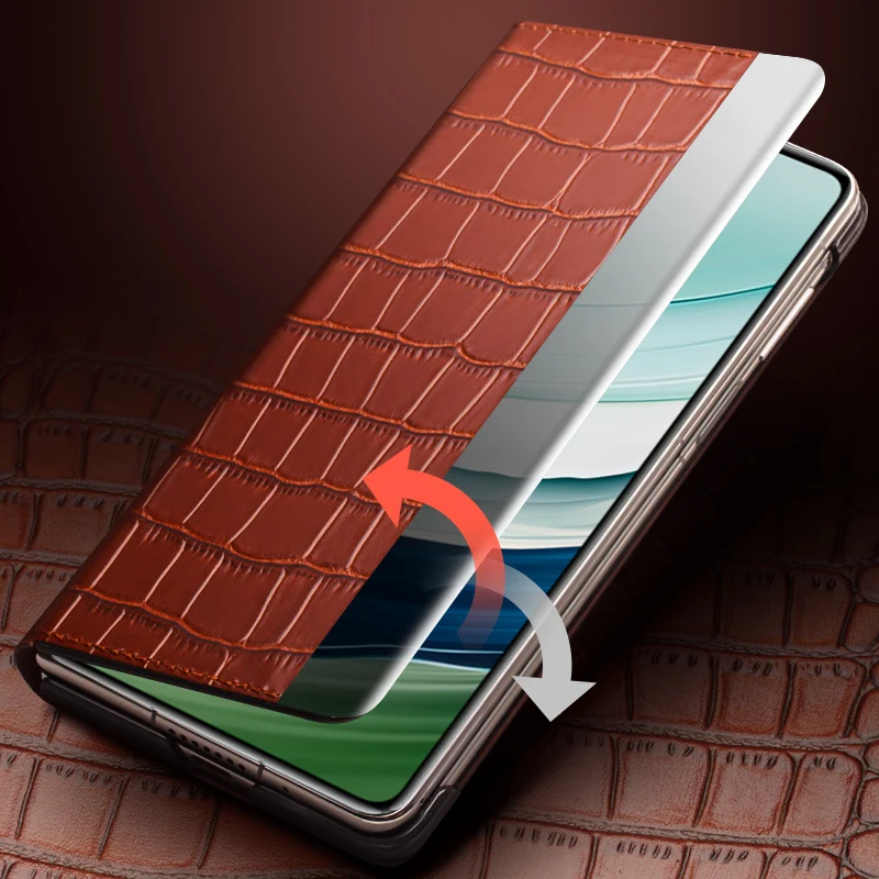 Чехол Qialino из натуральной кожи с откидной крышкой для телефона HUAWEI Mate X5 из натуральной воловьей кожи с крокодиловой текстурой Интеллектуальный Магнитный чехол для сна
Чехол Qialino из натуральной кожи с откидной крышкой для телефона HUAWEI Mate X5 из натуральной воловьей кожи с крокодиловой текстурой Интеллектуальный Магнитный чехол для сна