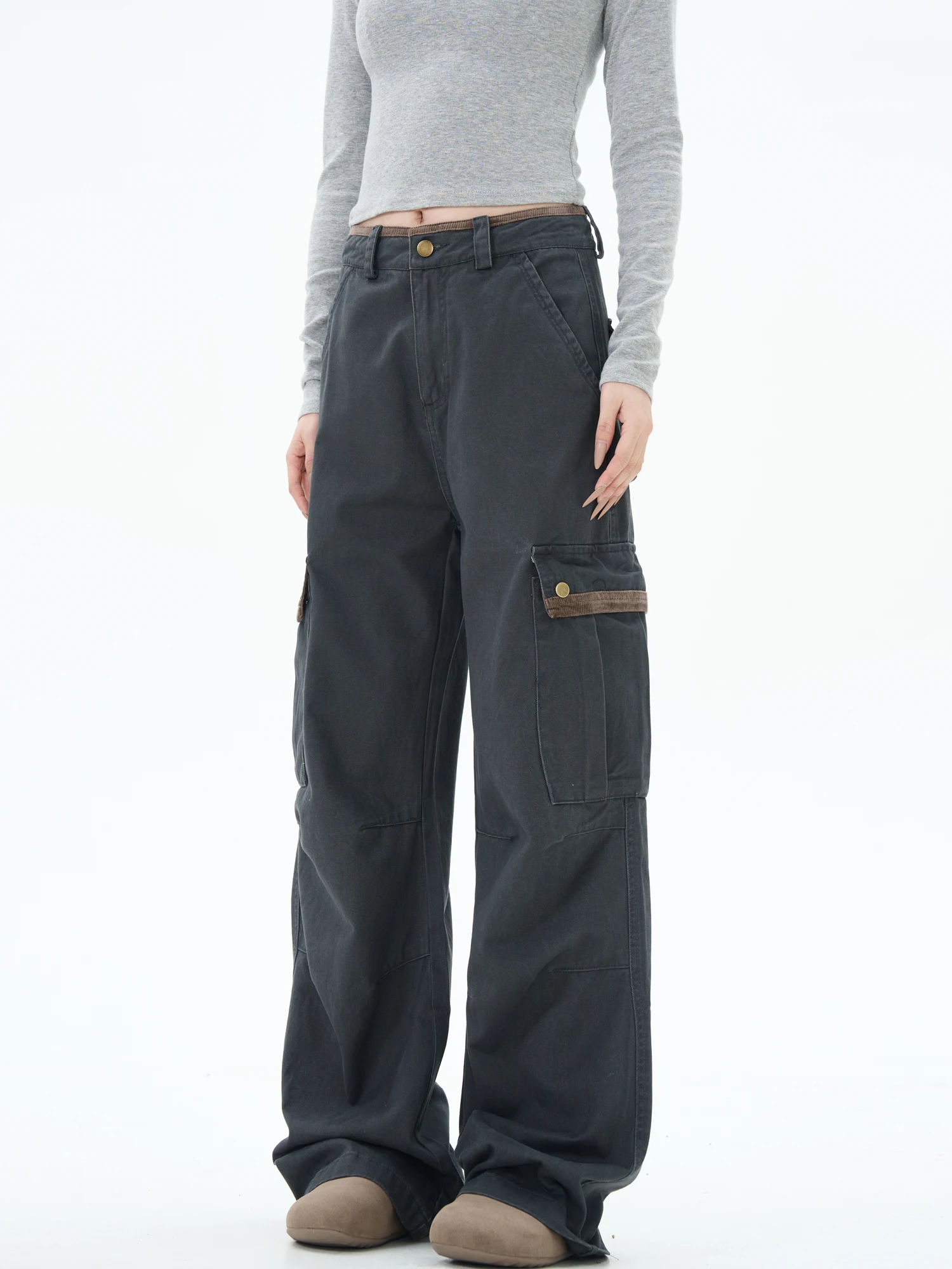 Yeboon American Retro Work Pants Multiple kets Loose Wide Leg Straight Casual Paratrooper Trousers Men Women Summer
Yeboon American Retro Work Pants Multiple kets Loose Wide Leg Straight Casual Paratrooper Trousers Men Women Summer