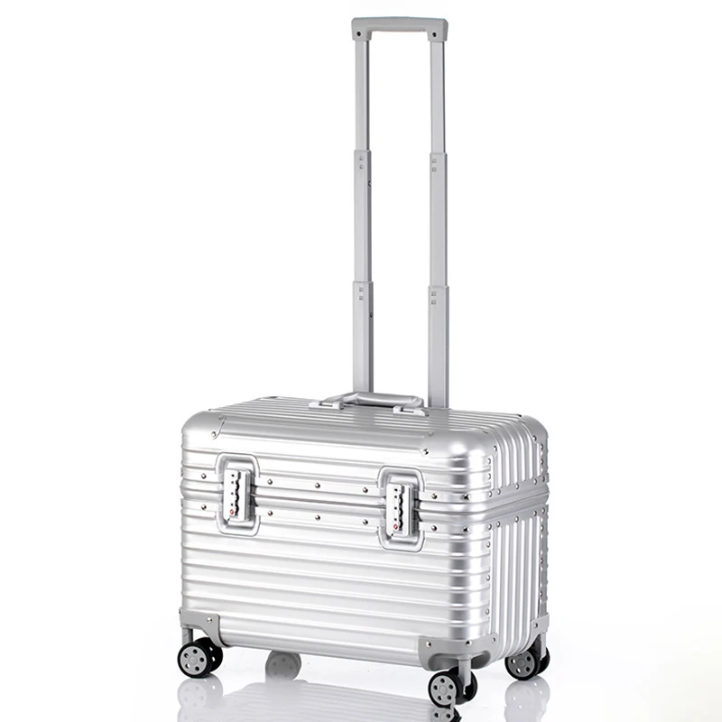 All-aluminum-magnesium alloy flip-up suitcase with swivel wheels Photography trolley case Carry-on suitcase 18/20 inches
All-aluminum-magnesium alloy flip-up suitcase with swivel wheels Photography trolley case Carry-on suitcase 18/20 inches