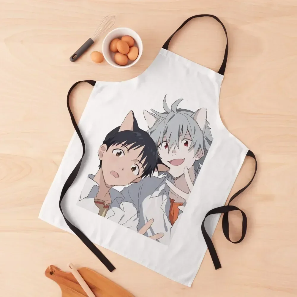 Shinji and Kaworu Catboys Apron For Girl for women halloween Trim Cloth Korean Apron
Shinji and Kaworu Catboys Apron For Girl for women halloween Trim Cloth Korean Apron