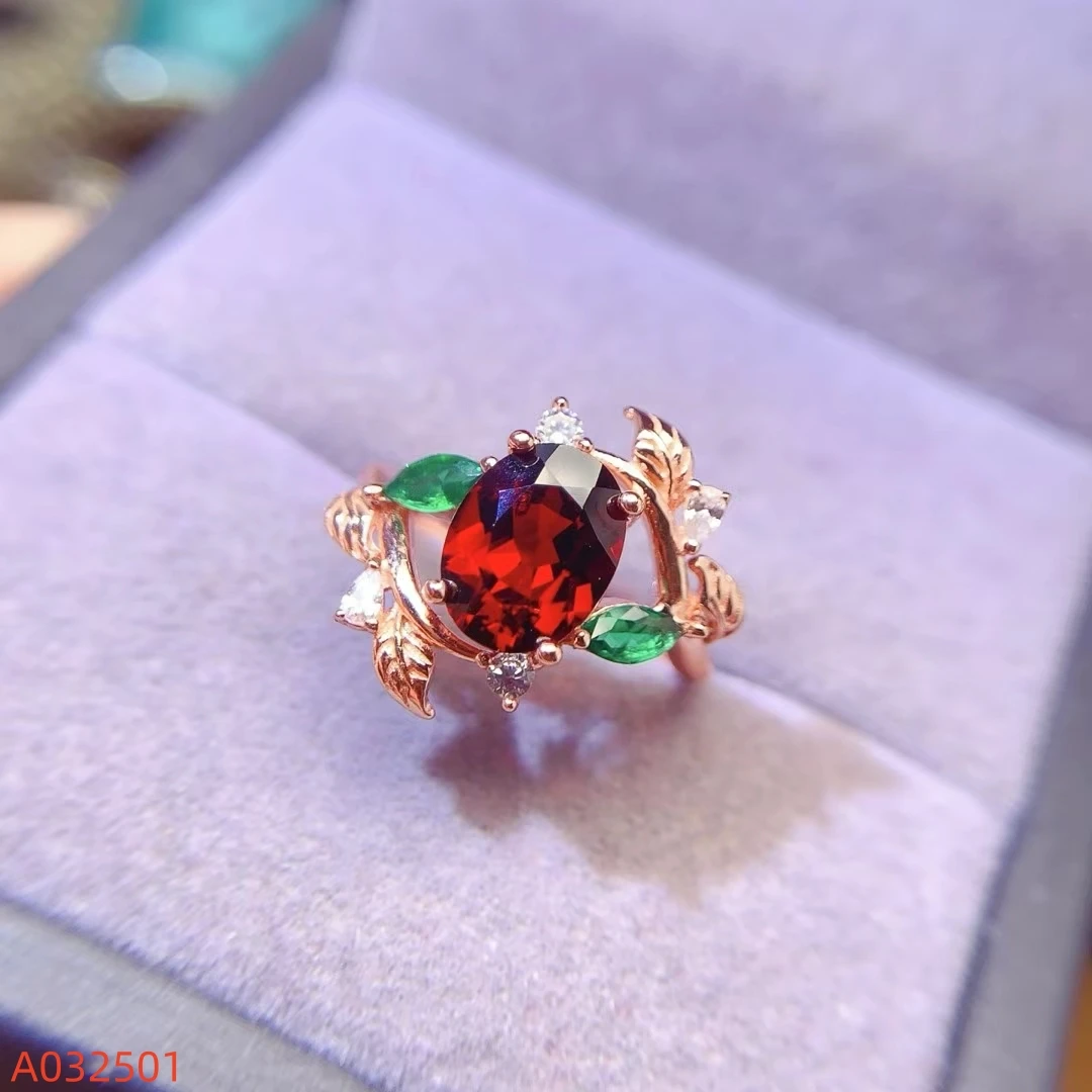 KJJEAXCMY Natural Garnet Women's Ring S925 Pure Silver Exquisite Inlaid High Clarity Gems Support Testing New Year's Gift
KJJEAXCMY Natural Garnet Women's Ring S925 Pure Silver Exquisite Inlaid High Clarity Gems Support Testing New Year's Gift