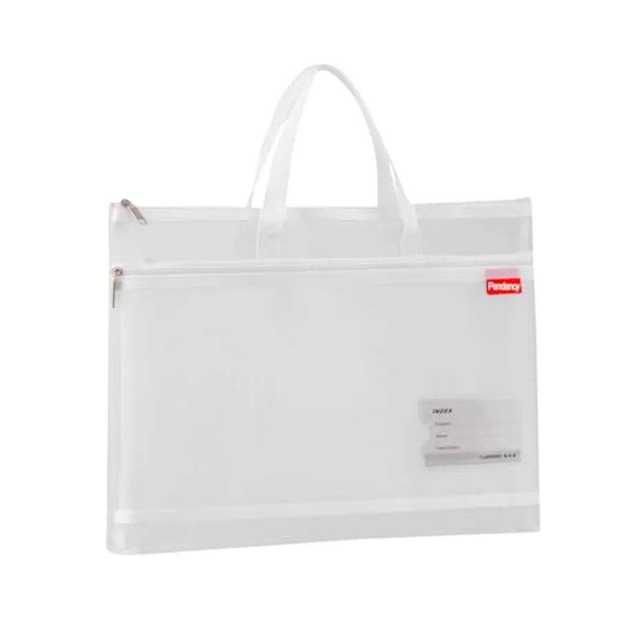 Mesh Zipper Pouch A4 Size, Large Double Pocket Lightweight Nylon Transparent File Bag with Handle, 11x13.8 in Foldable Document
Mesh Zipper Pouch A4 Size, Large Double Pocket Lightweight Nylon Transparent File Bag with Handle, 11x13.8 in Foldable Document
