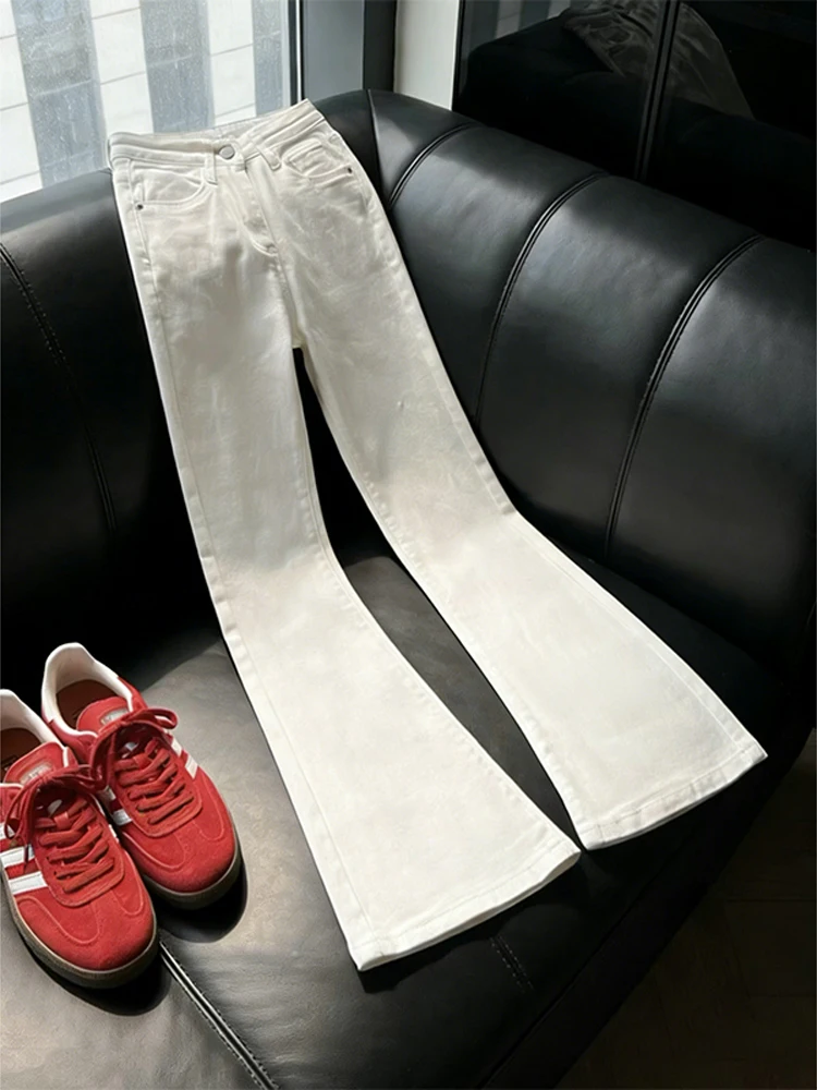 White Slim Fit Straight Leg Jeans Men's Spring High Waist Lift Pant American Cleanfit Micro Flare Pants Knife Design
White Slim Fit Straight Leg Jeans Men's Spring High Waist Lift Pant American Cleanfit Micro Flare Pants Knife Design