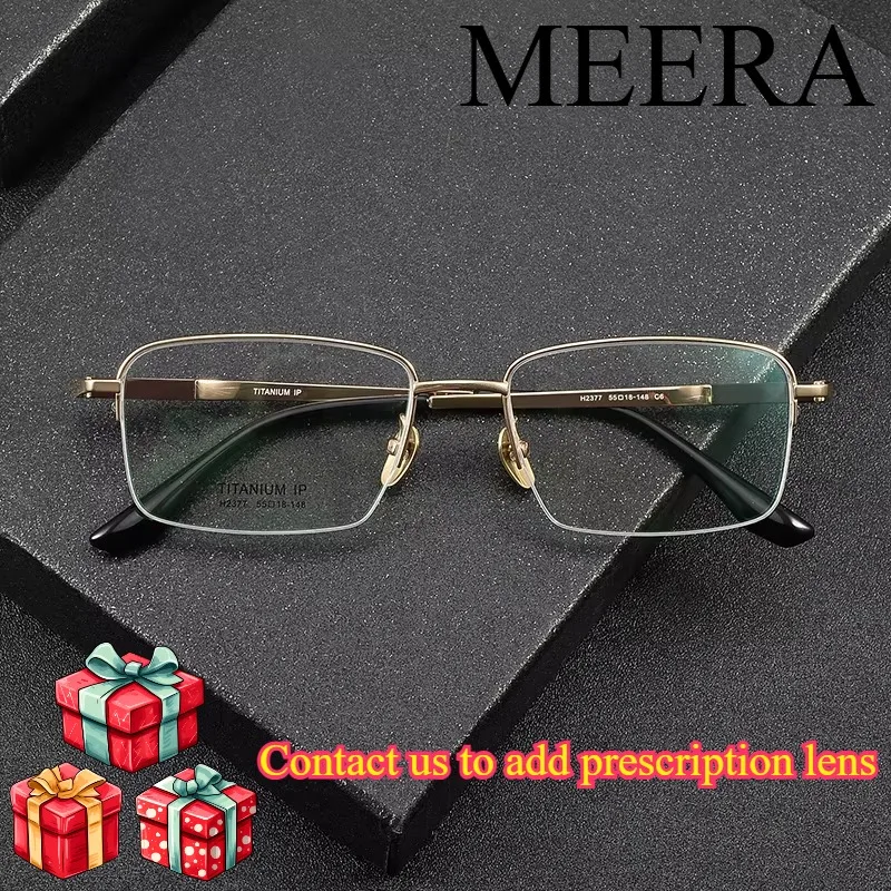 H2377 Sandalwood Luxury Optical Half Frame Eyeglasses Frame Hot Sale Men Women Glasses Semi-Rimless Patchwork Pure Titanium 2026
H2377 Sandalwood Luxury Optical Half Frame Eyeglasses Frame Hot Sale Men Women Glasses Semi-Rimless Patchwork Pure Titanium 2026