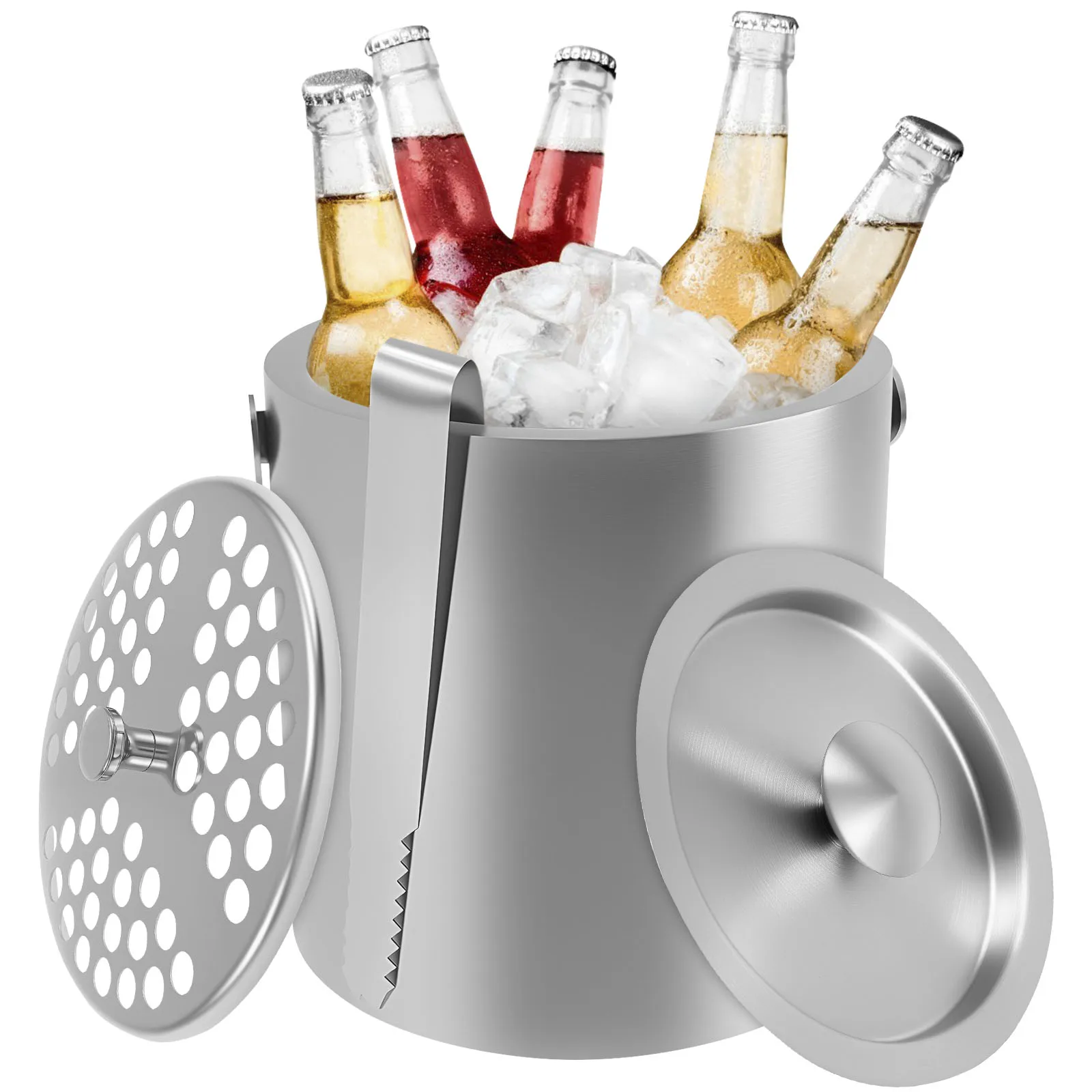 Ice Bucket Thickened Stainless Steel Champanera Wine Chilling Beer Cooler Ice Storage Container KTV Bar Kitchen Party Bar Tool
Ice Bucket Thickened Stainless Steel Champanera Wine Chilling Beer Cooler Ice Storage Container KTV Bar Kitchen Party Bar Tool
