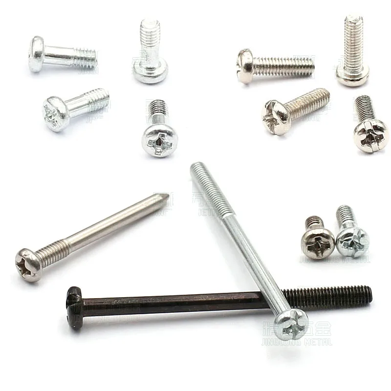 100Pcs M3*6.5/8/10/11mm Galvanized/Nickel Steel Small Phillips Flat Countersunk Cross Round Pan Head Machin Screw Wood Bolts
100Pcs M3*6.5/8/10/11mm Galvanized/Nickel Steel Small Phillips Flat Countersunk Cross Round Pan Head Machin Screw Wood Bolts