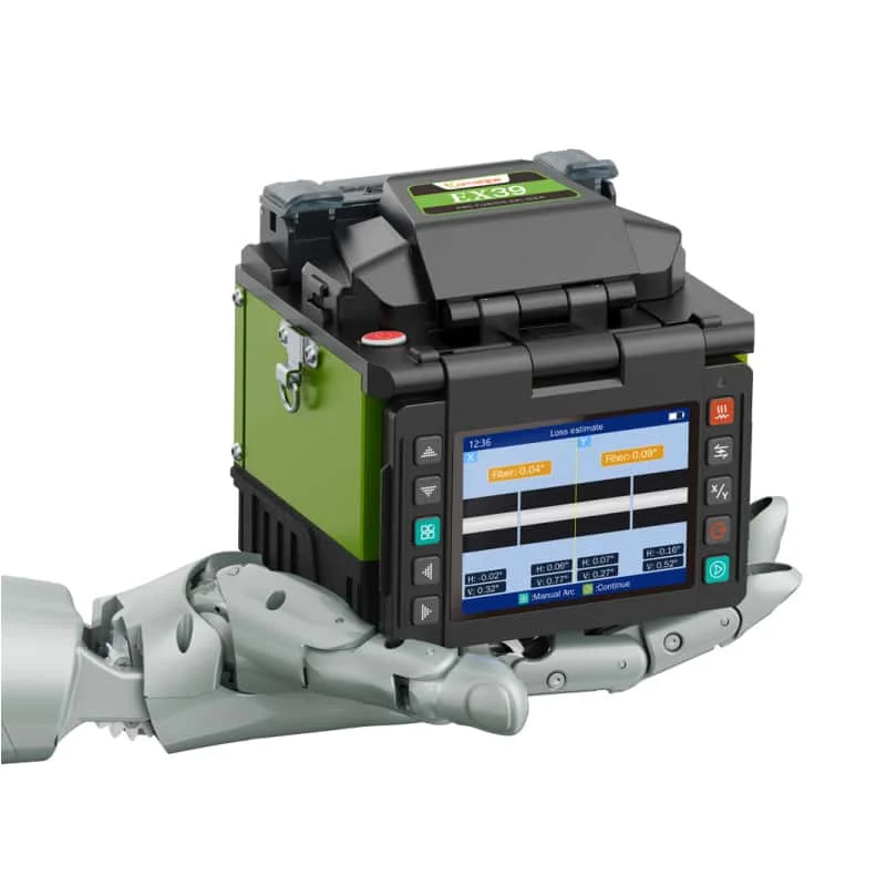Fusionadora Empalmadora De Fibra Optica Splicing Kit Komshine EX39 FX39 Mini Handheld FTTx Fusion Splicer Machine
Fusionadora Empalmadora De Fibra Optica Splicing Kit Komshine EX39 FX39 Mini Handheld FTTx Fusion Splicer Machine