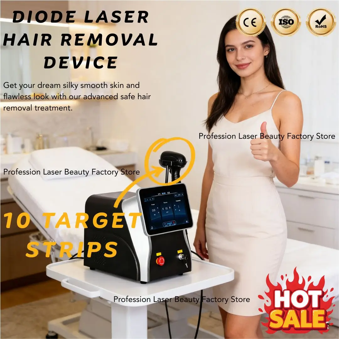 Аппарат для лазерной эпиляции с диодным лазером, 3 длины волны, безболезненная технология, с 10 лазерными барами для профессионального использования в салонах красоты и клиниках
Аппарат для лазерной эпиляции с диодным лазером, 3 длины волны, безболезненная технология, с 10 лазерными барами для профессионального использования в салонах красоты и клиниках