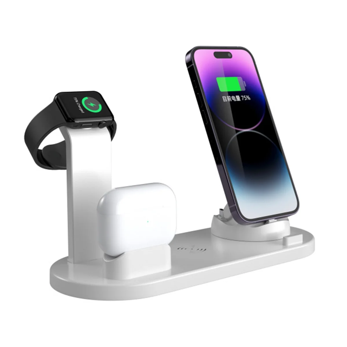 T06C-15W 4 in 1 Wireless Charger Stand Pad for IPhone 14 13 12 11 XR for Apple Watch Airpods Pro Fast Charging Dock Station A
T06C-15W 4 in 1 Wireless Charger Stand Pad for IPhone 14 13 12 11 XR for Apple Watch Airpods Pro Fast Charging Dock Station A
