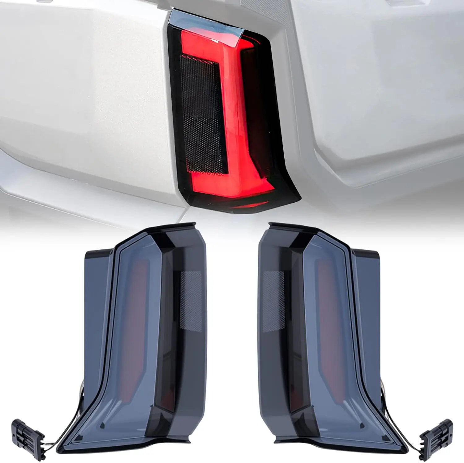 LED Tail Lights for Polaris Ranger XD 1500 2024-2026, Smoked Black, Waterproof, 6000K LED, IP67, 2PCS
LED Tail Lights for Polaris Ranger XD 1500 2024-2026, Smoked Black, Waterproof, 6000K LED, IP67, 2PCS