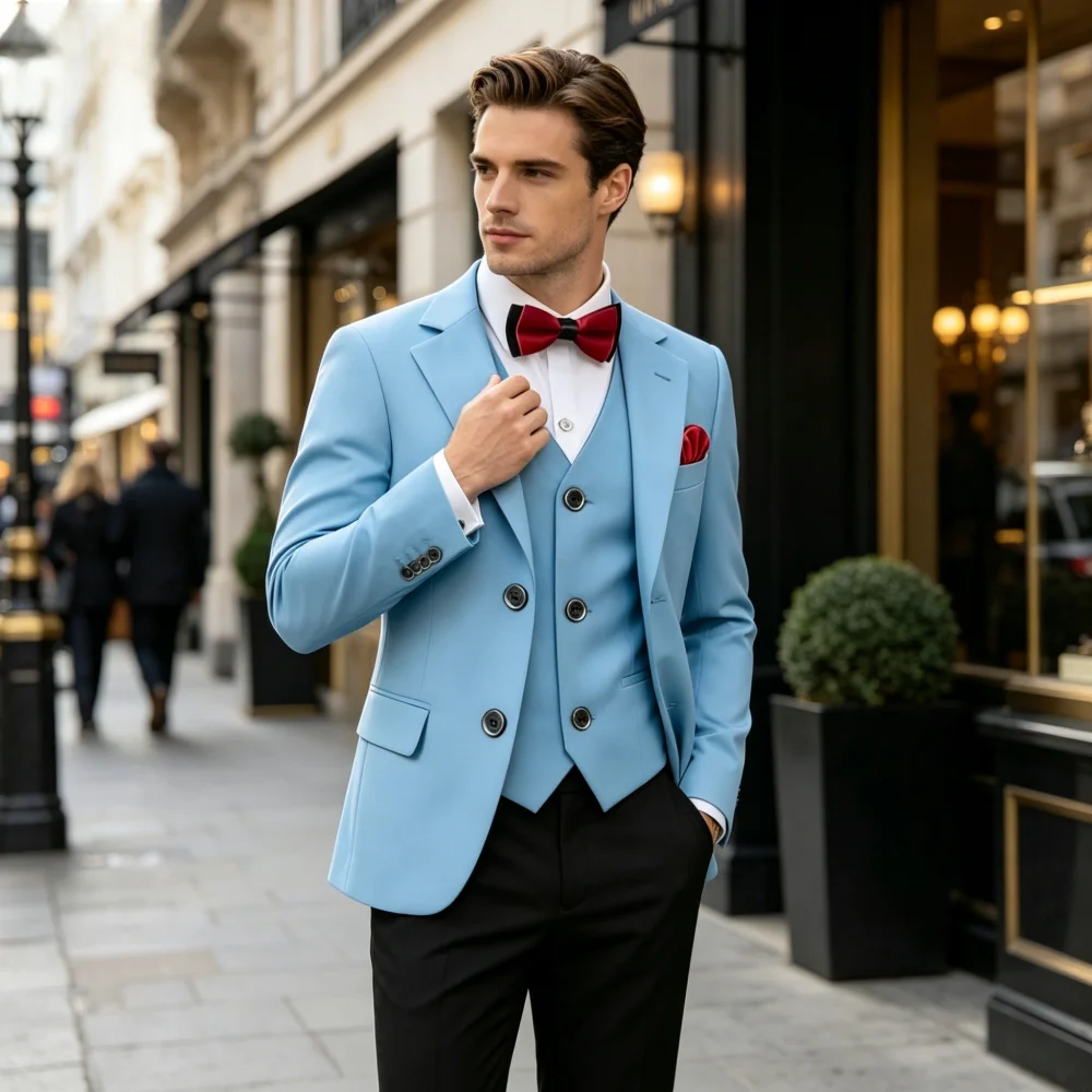 Modern Single-Breasted Men's Business Suit Custom-Made Handcrafted Luxury Style Beaded Trim Custom-Made Men's Clothing
Modern Single-Breasted Men's Business Suit Custom-Made Handcrafted Luxury Style Beaded Trim Custom-Made Men's Clothing