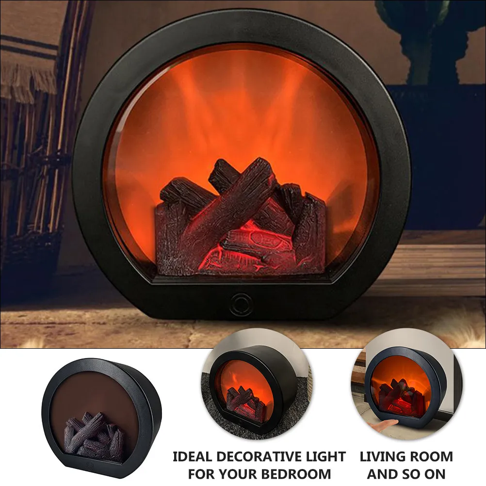 Touch Sensor Simulation Fireplace Lamp Decorative Desktop Light Night Lamp for Home Bedroom Living Room Cozy Warm Light
Touch Sensor Simulation Fireplace Lamp Decorative Desktop Light Night Lamp for Home Bedroom Living Room Cozy Warm Light