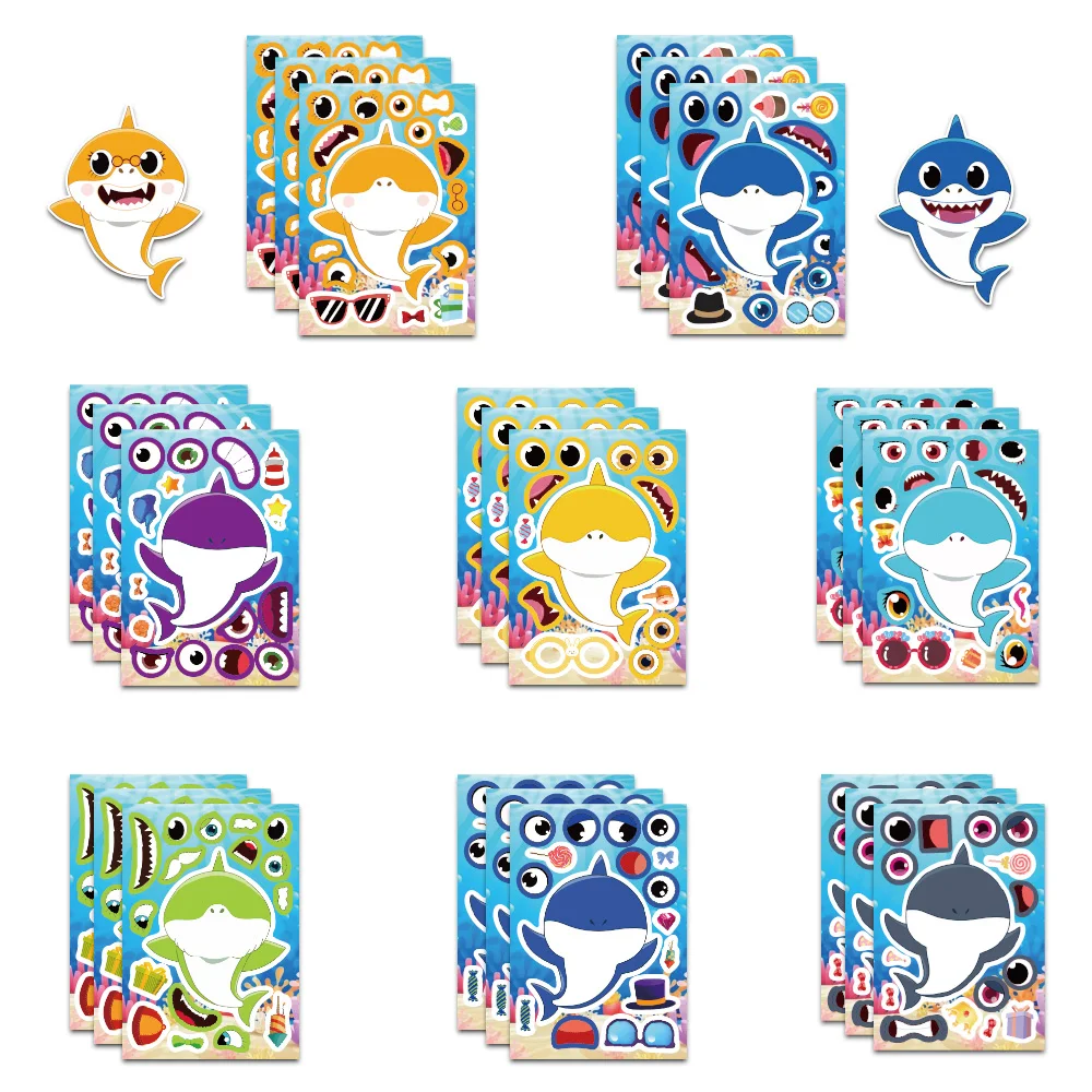 8PCS Cute Shark Personalized Collage Decoration Skateboard Guitar Mobile Phone Laptop Scrapbook DIY Waterproof Stickers
8PCS Cute Shark Personalized Collage Decoration Skateboard Guitar Mobile Phone Laptop Scrapbook DIY Waterproof Stickers