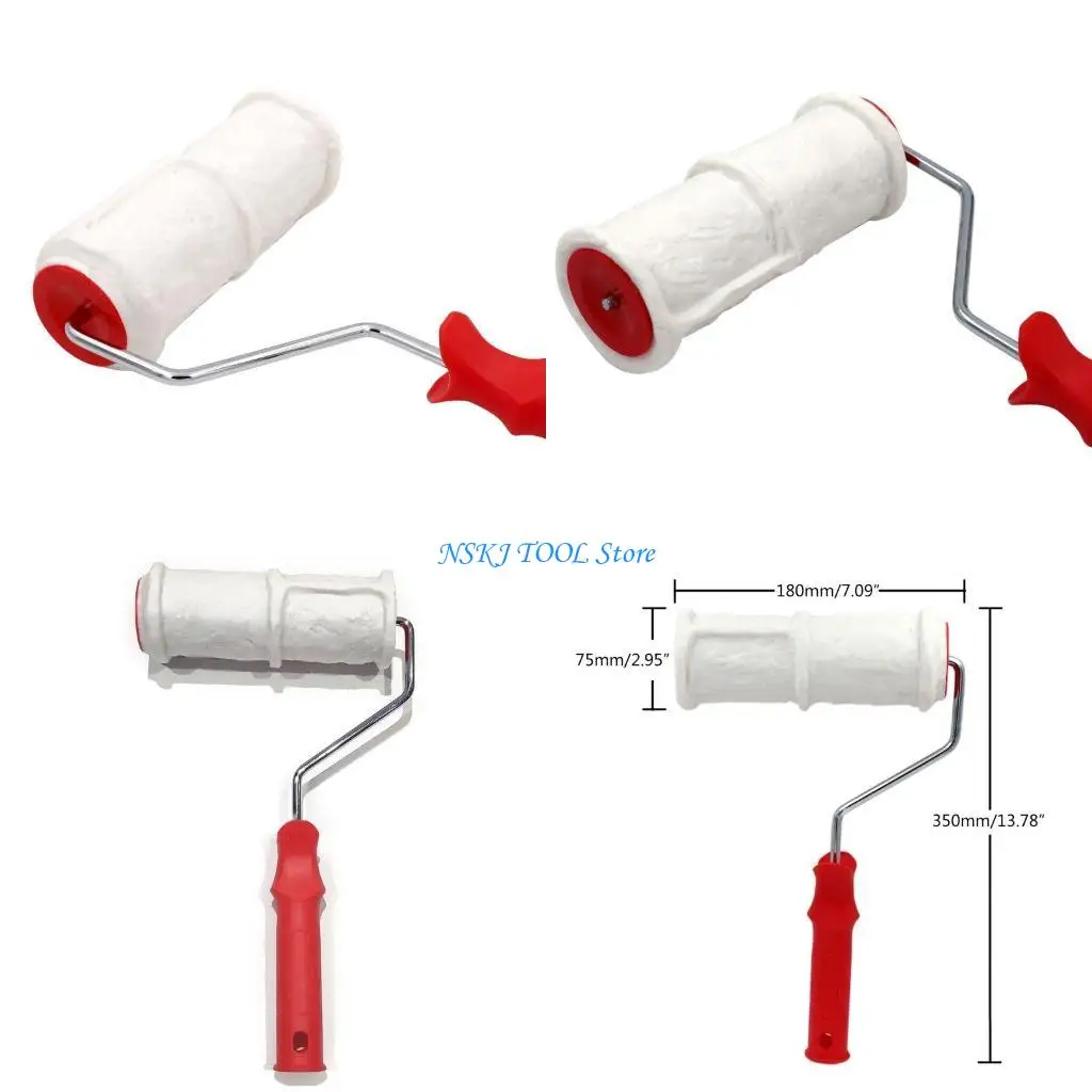 L8RC Roller Pattern Tool Set Grain Coating Imitation Realistic Diy Imitatio