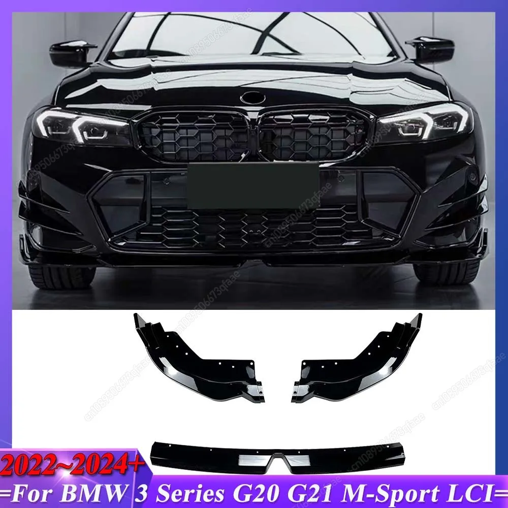 For BMW 3 Series G20 G21 M-Sport 320i 325i 330i 320d M340i LCI 2022-2024+ Car Front Bumper Splitter Lip Spoiler Diffuser Bodykit
For BMW 3 Series G20 G21 M-Sport 320i 325i 330i 320d M340i LCI 2022-2024+ Car Front Bumper Splitter Lip Spoiler Diffuser Bodykit