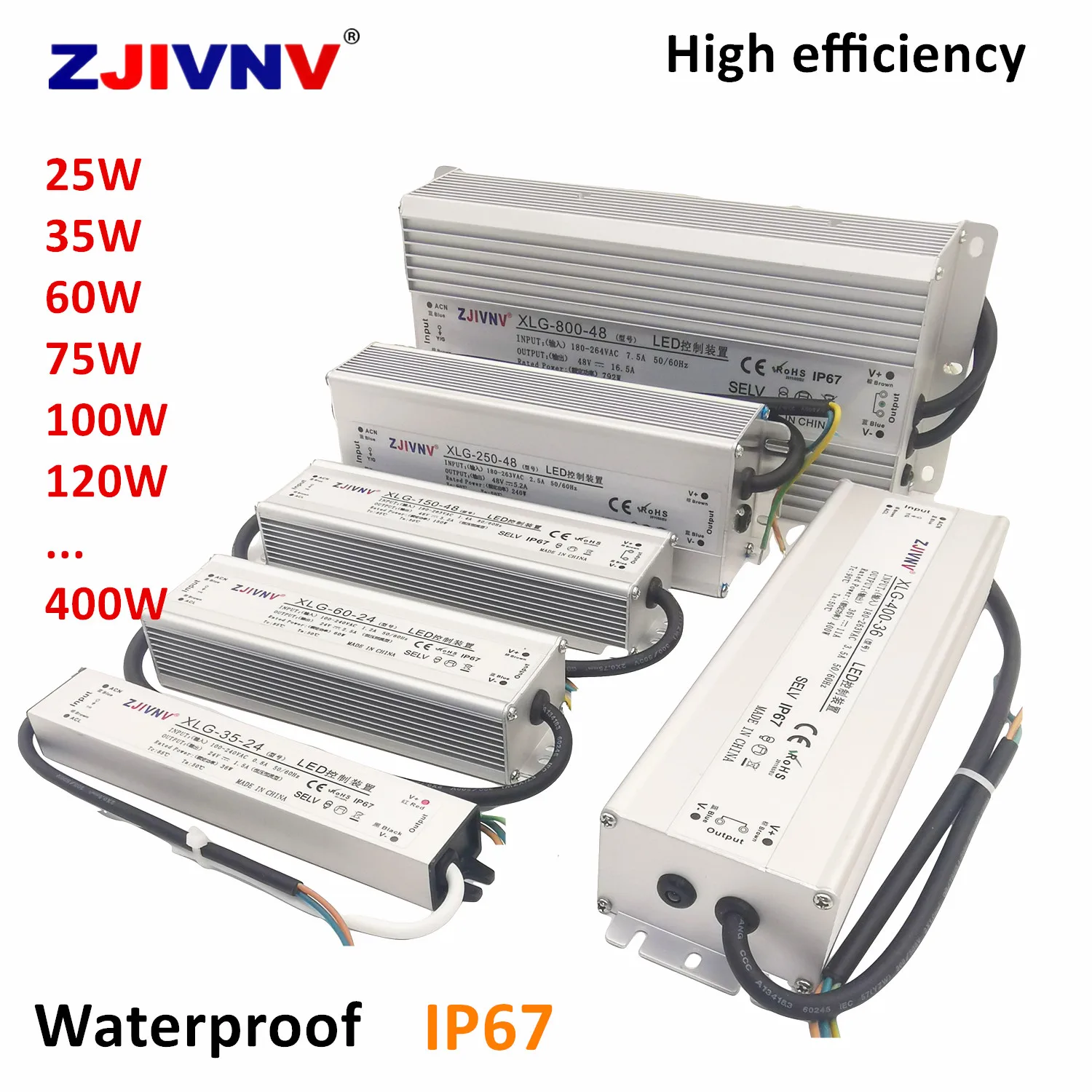 MiNi size waterproof switching power supply IP67 high efficency 35w 60w 100w 120w 150w 200w 350 400w input 100/220vac led driver
MiNi size waterproof switching power supply IP67 high efficency 35w 60w 100w 120w 150w 200w 350 400w input 100/220vac led driver