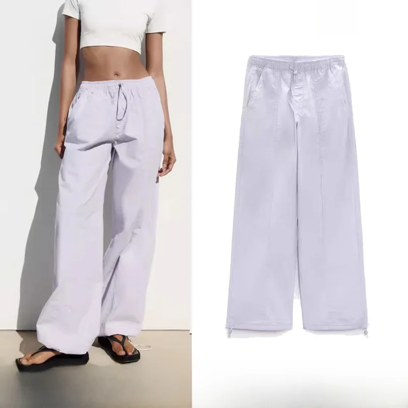 Spring Autumn New Women's mid Waist Umbrella Pants Straight Leg Workwear Casual Trousers 5520007 629 Natural Waist Folded
Spring Autumn New Women's mid Waist Umbrella Pants Straight Leg Workwear Casual Trousers 5520007 629 Natural Waist Folded