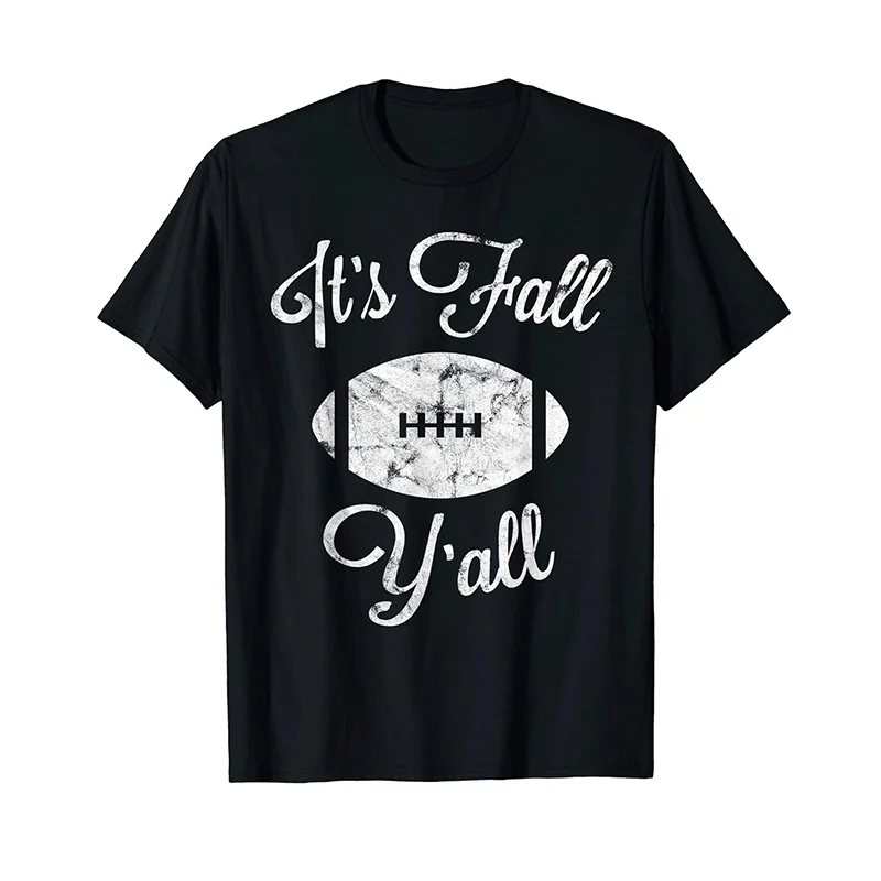 It's Fall Y'all Distressed Southern Football Season Autumn T-Shirt WHX 180g 
It's Fall Y'all Distressed Southern Football Season Autumn T-Shirt WHX 180g