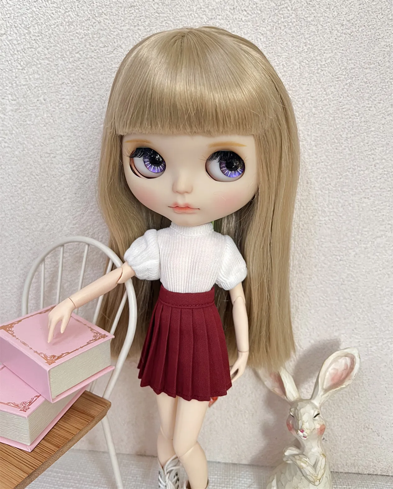 Casual Pure Color Pleated Skirt OB24Blythe Doll Faionable Multicolor Skirts for Collectible Dolls /6 Sc
Casual Pure Color Pleated Skirt OB24Blythe Doll Faionable Multicolor Skirts for Collectible Dolls /6 Sc