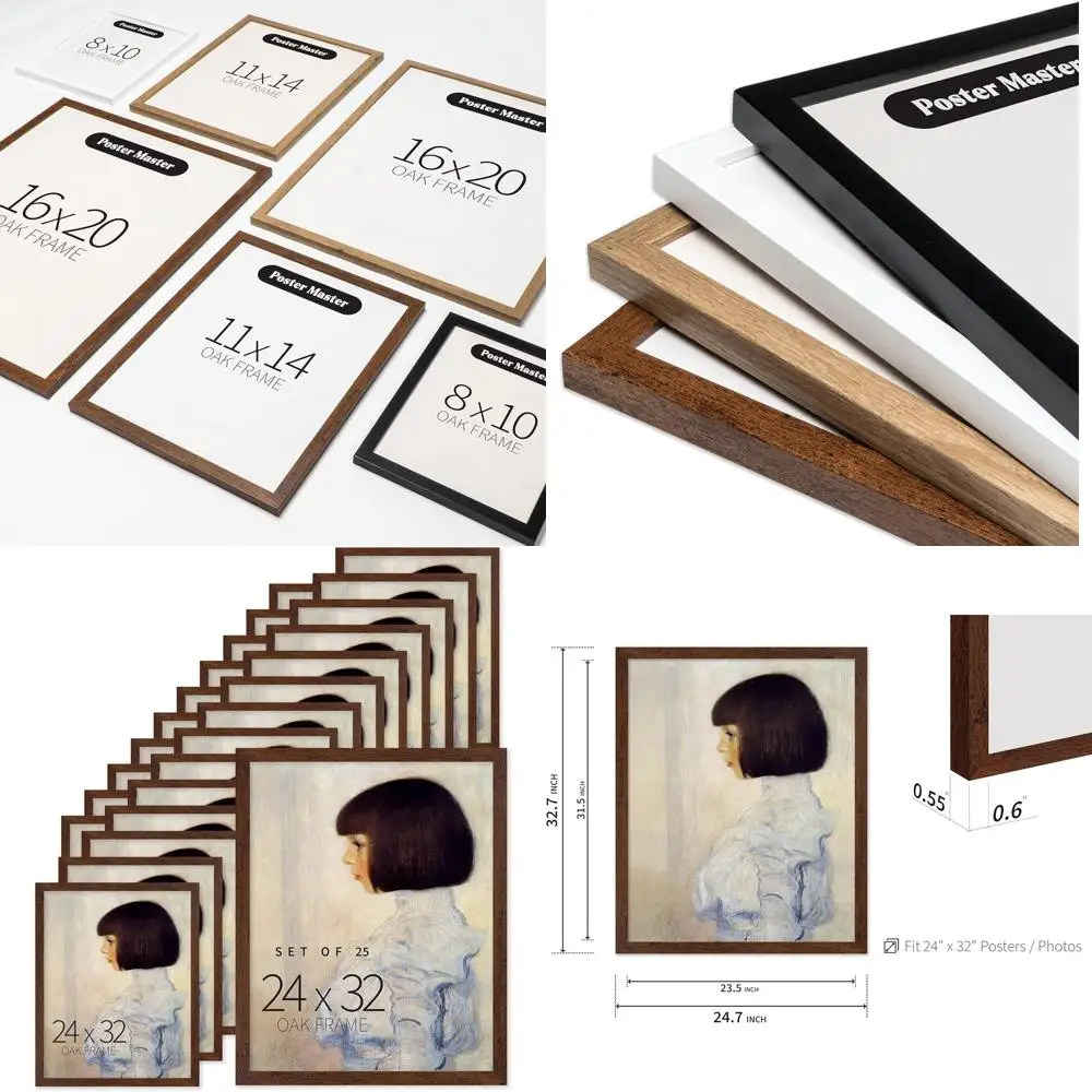 24x32 Wooden Poster Frame for Wall Art Display - Set of 25
24x32 Wooden Poster Frame for Wall Art Display - Set of 25