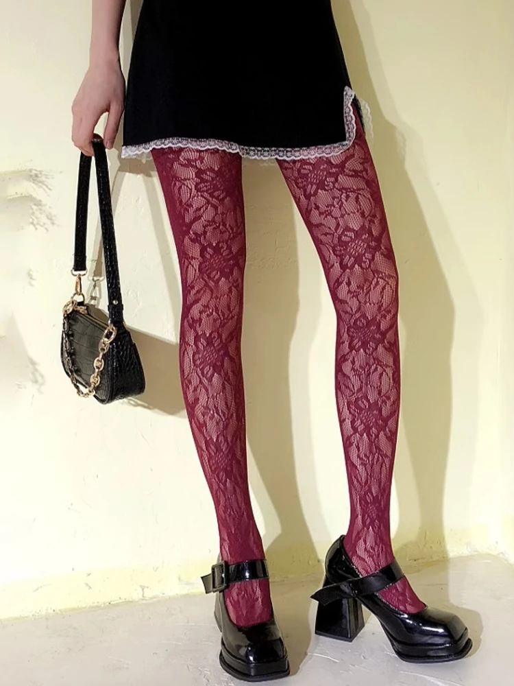 Thin Flower Mesh Pantyhose Elastic Slimming High Waist Hollow Out Tights White Socks Women Sexy Fishnet Stockings Femme Summer
Thin Flower Mesh Pantyhose Elastic Slimming High Waist Hollow Out Tights White Socks Women Sexy Fishnet Stockings Femme Summer