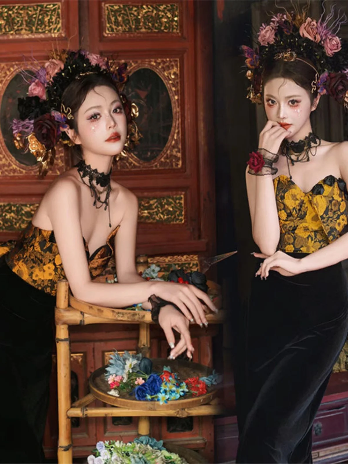 Elegant Personal Photo Shoot Kimono Dress Floral Hairpin Travel Photography Clothing Advanced Feel Chest Wrap Dress
Elegant Personal Photo Shoot Kimono Dress Floral Hairpin Travel Photography Clothing Advanced Feel Chest Wrap Dress