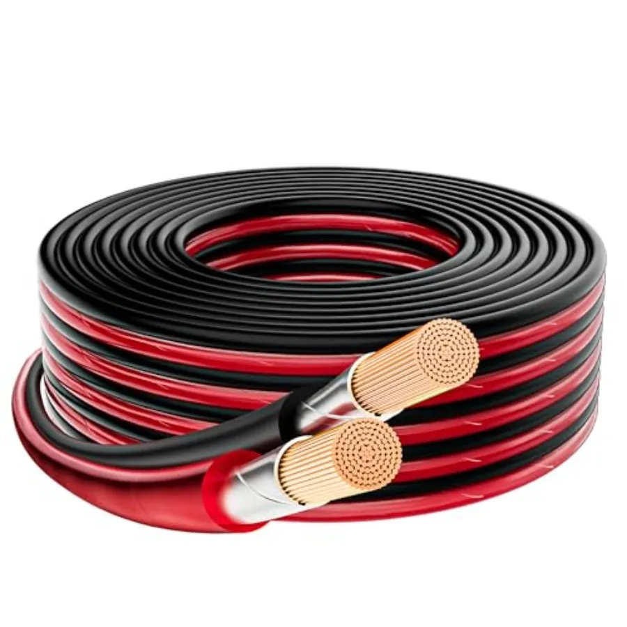 14/2 Gauge Speaker Wire 35Feet, 14 AWG 2 Conductors OFC Pure Copper Electrical Red Black Cable for Car Speakers Stereo, Home Th
14/2 Gauge Speaker Wire 35Feet, 14 AWG 2 Conductors OFC Pure Copper Electrical Red Black Cable for Car Speakers Stereo, Home Th