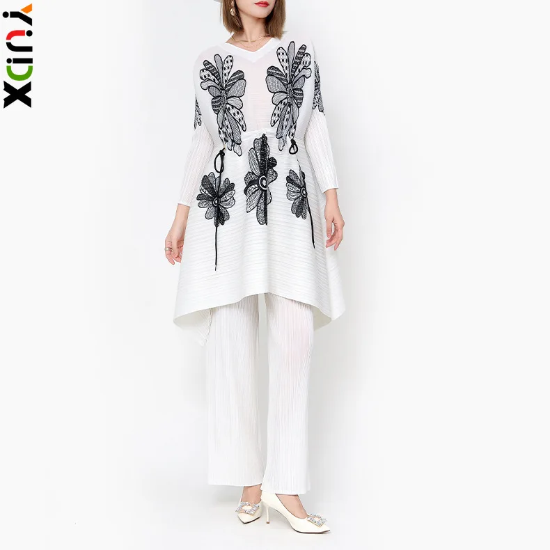YUDX Miyake Mid Length Women's Vintage Print Loose and Slim Large e Pleated Style Two Piece Set 2023 Spring Autumn New
YUDX Miyake Mid Length Women's Vintage Print Loose and Slim Large e Pleated Style Two Piece Set 2023 Spring Autumn New