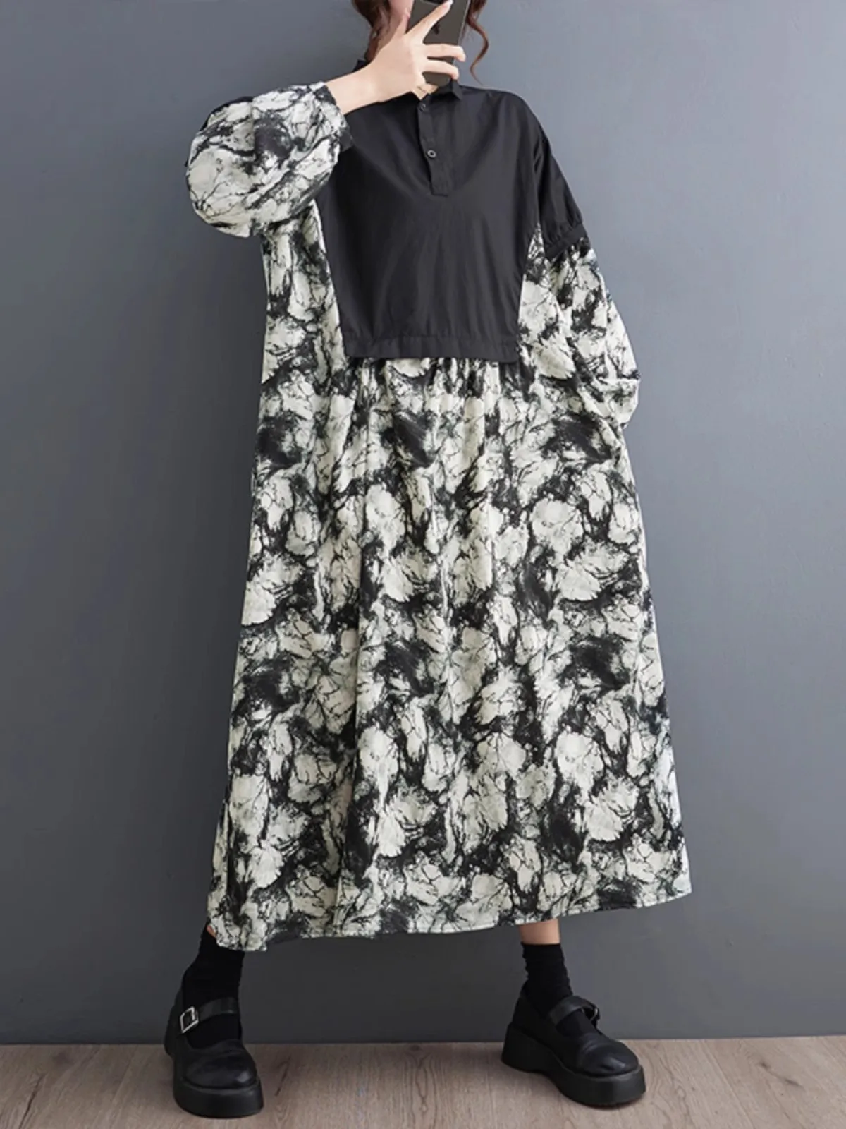 2025 Spring Summer Fashion Elegant Printed Patchwork Loose Long Dresses Women Long Sleeve Dress Ladies Wholesale J1064
2025 Spring Summer Fashion Elegant Printed Patchwork Loose Long Dresses Women Long Sleeve Dress Ladies Wholesale J1064