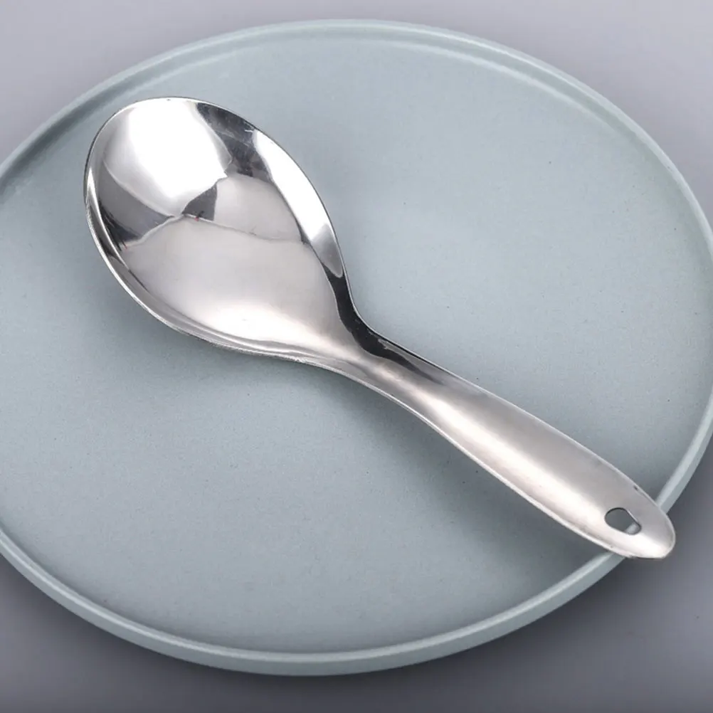 2Pcs Lightweight Stainless Steel Rice Spoon Picnic Friendly Kitchen Tool NonStick Spatula Serving Utensil Durable Paddle
2Pcs Lightweight Stainless Steel Rice Spoon Picnic Friendly Kitchen Tool NonStick Spatula Serving Utensil Durable Paddle