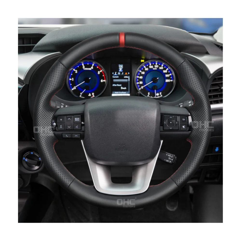 Customized Full Leather Steering Wheel for 2015-2022 Toyota Hilux Vigo Hilux Revo
Customized Full Leather Steering Wheel for 2015-2022 Toyota Hilux Vigo Hilux Revo
