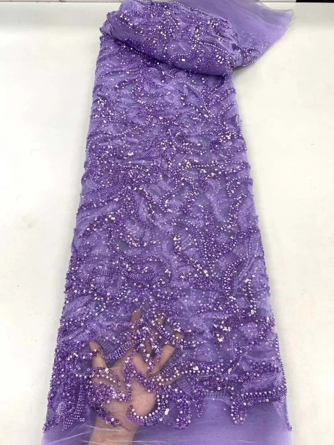 Luxurious African Nigerian Beads Sequins Groom Lace Fabric 2024 High Quality Embroidery Mesh Lace Fabric For Wedding Party Dress
Luxurious African Nigerian Beads Sequins Groom Lace Fabric 2024 High Quality Embroidery Mesh Lace Fabric For Wedding Party Dress