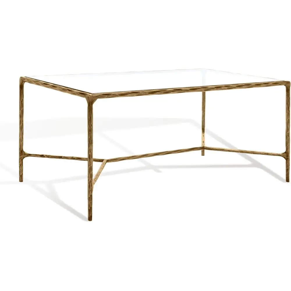 Luxury Brass Metal and Glass Coffee Table - Fully Assembled
Luxury Brass Metal and Glass Coffee Table - Fully Assembled