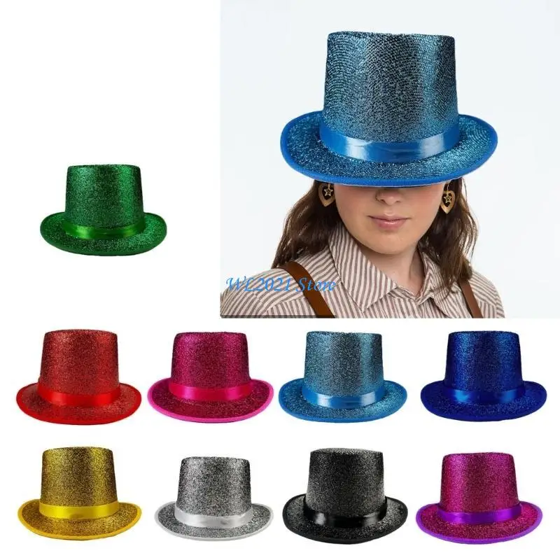 G5GC Glittering Silk Camlet Hat Adult Unisex Magicians Hat Masquerades Costume Hat
G5GC Glittering Silk Camlet Hat Adult Unisex Magicians Hat Masquerades Costume Hat