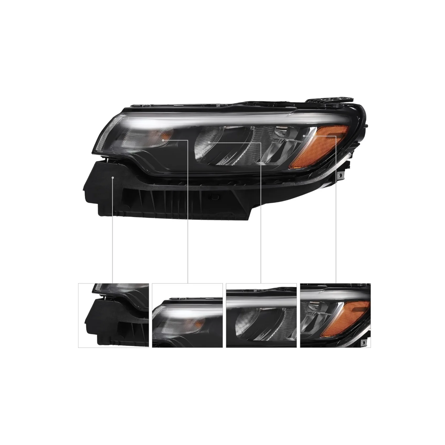 Suitable for 20-21 Jeep Compass Headlights HID Assembly LED Headlights 68441581AE
Suitable for 20-21 Jeep Compass Headlights HID Assembly LED Headlights 68441581AE