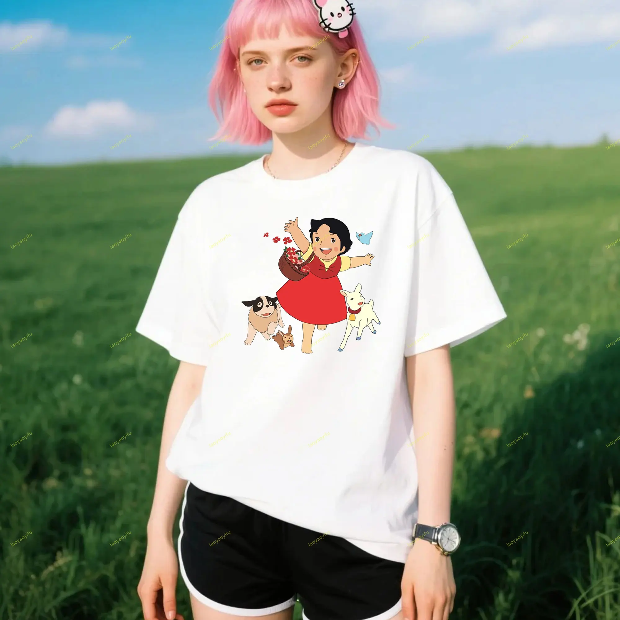 Anime Heidi The Girl From The Alps Graphic T Shirts Unisex Tee Tops Cute Haidi Design Women T-shirt Summer Cotton Short Sleeve
Anime Heidi The Girl From The Alps Graphic T Shirts Unisex Tee Tops Cute Haidi Design Women T-shirt Summer Cotton Short Sleeve