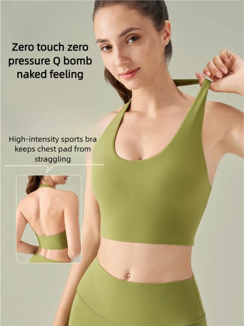 Women Halter Neck Strap Bra-Style with Built-in Pads, Fitness Yoga Sports Bra Set Design, Form-Fitting and Highly Elastic
Women Halter Neck Strap Bra-Style with Built-in Pads, Fitness Yoga Sports Bra Set Design, Form-Fitting and Highly Elastic
