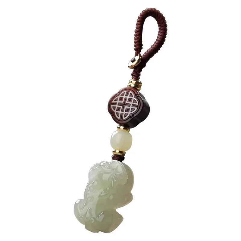 Authentic Hetian Jade Pixiu Car Key Pendant Premium Charm for Men and Women with Lucky Blessings Gifts
Authentic Hetian Jade Pixiu Car Key Pendant Premium Charm for Men and Women with Lucky Blessings Gifts