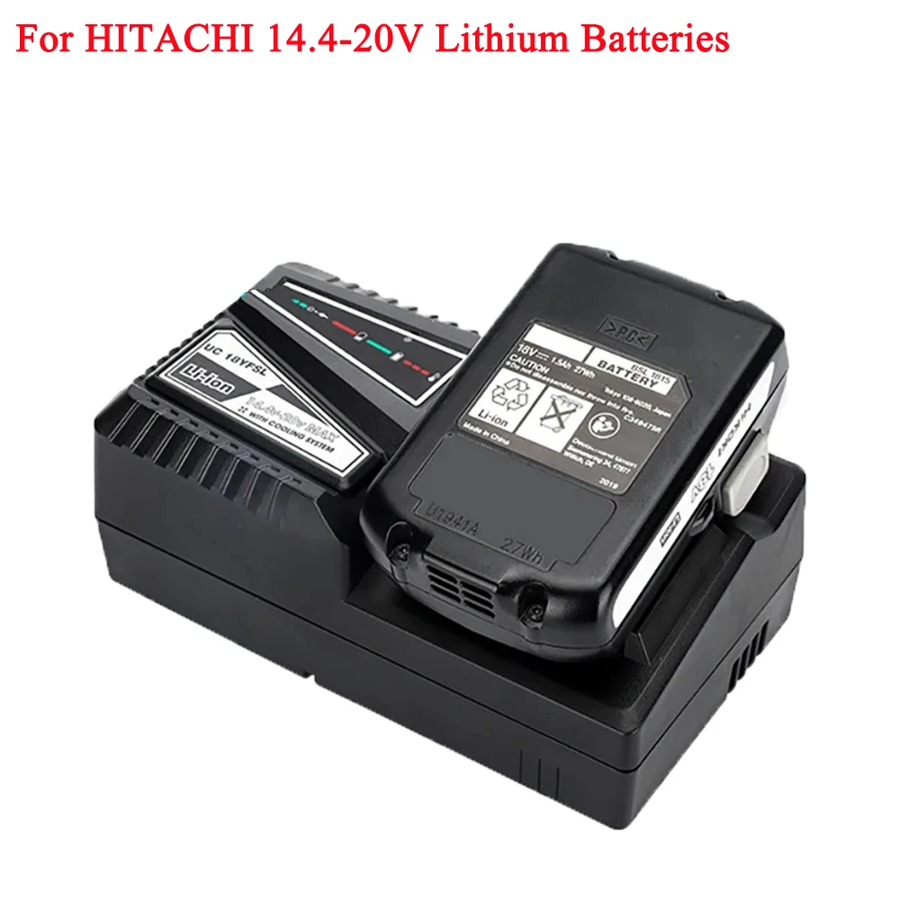 UC18YSFL Lithium Battery Charger Rapid Charger Compatible with For Hitachi 14.4V-18V Battery-Powered Tools for BSL1815 BSL1815X
UC18YSFL Lithium Battery Charger Rapid Charger Compatible with For Hitachi 14.4V-18V Battery-Powered Tools for BSL1815 BSL1815X