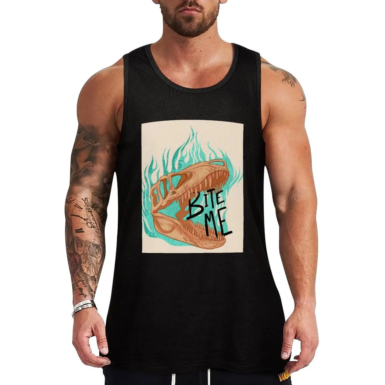 Bite Me Dinosaur Tank Top Regular Fit Basic Tank Top Sleeveless Casual Shirt
Bite Me Dinosaur Tank Top Regular Fit Basic Tank Top Sleeveless Casual Shirt