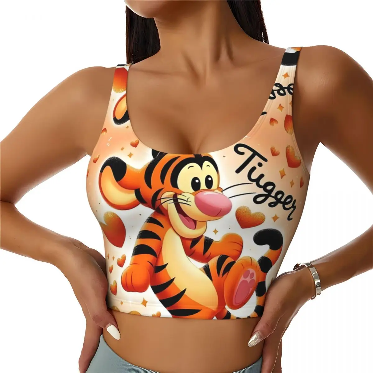 Женский спортивный бюстгальтер Winnie The Pooh Tigger Comic Mangas с героями мультфильмов, ударопрочные укороченные топы на бретелях для тренировок в тренажерном зале и бега
Женский спортивный бюстгальтер Winnie The Pooh Tigger Comic Mangas с героями мультфильмов, ударопрочные укороченные топы на бретелях для тренировок в тренажерном зале и бега