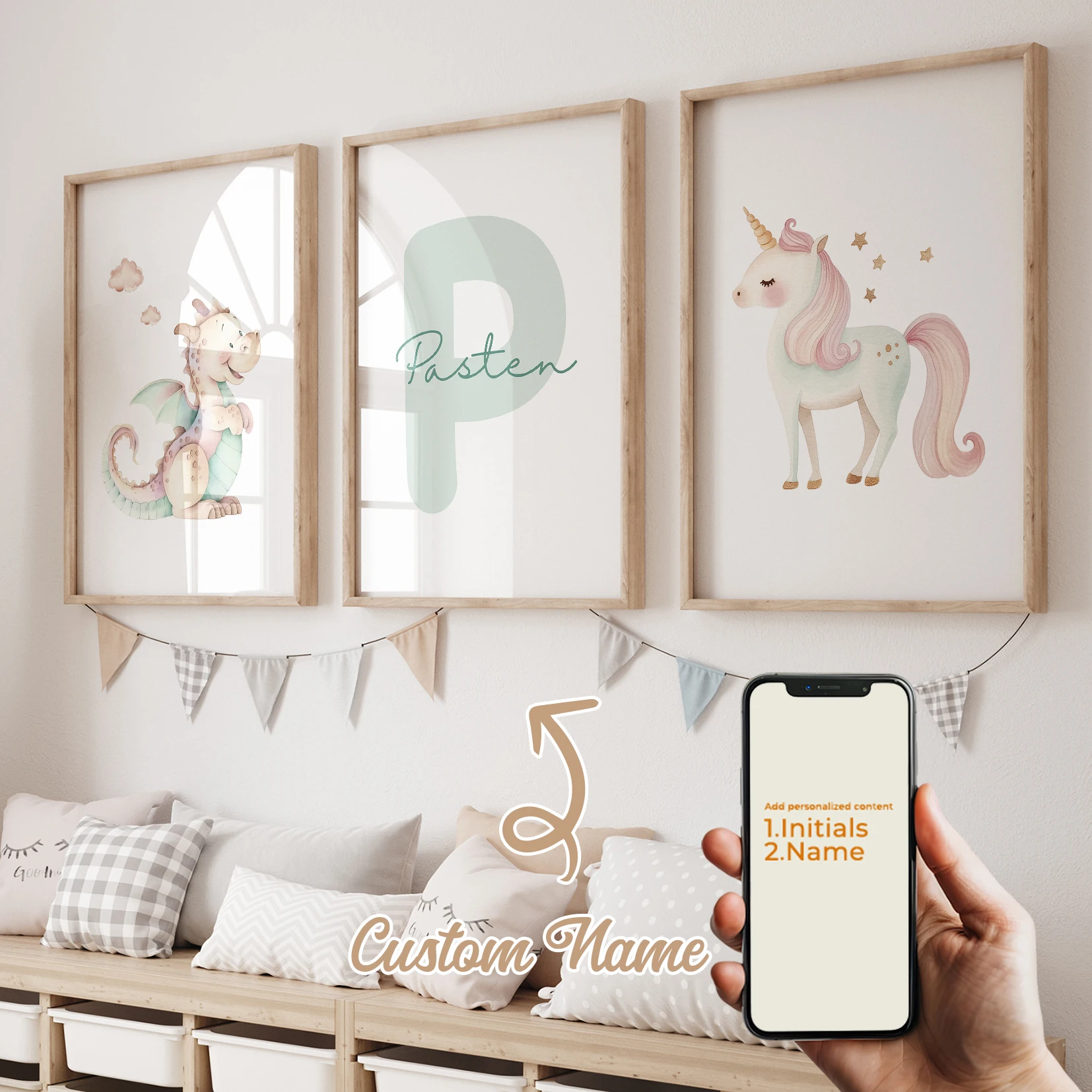 3pcs Personalized Name Custom Cute Colorful Flying Dragon Unicorn Star Wall Art Print Picture Living Room Kids Room Home Decor
3pcs Personalized Name Custom Cute Colorful Flying Dragon Unicorn Star Wall Art Print Picture Living Room Kids Room Home Decor