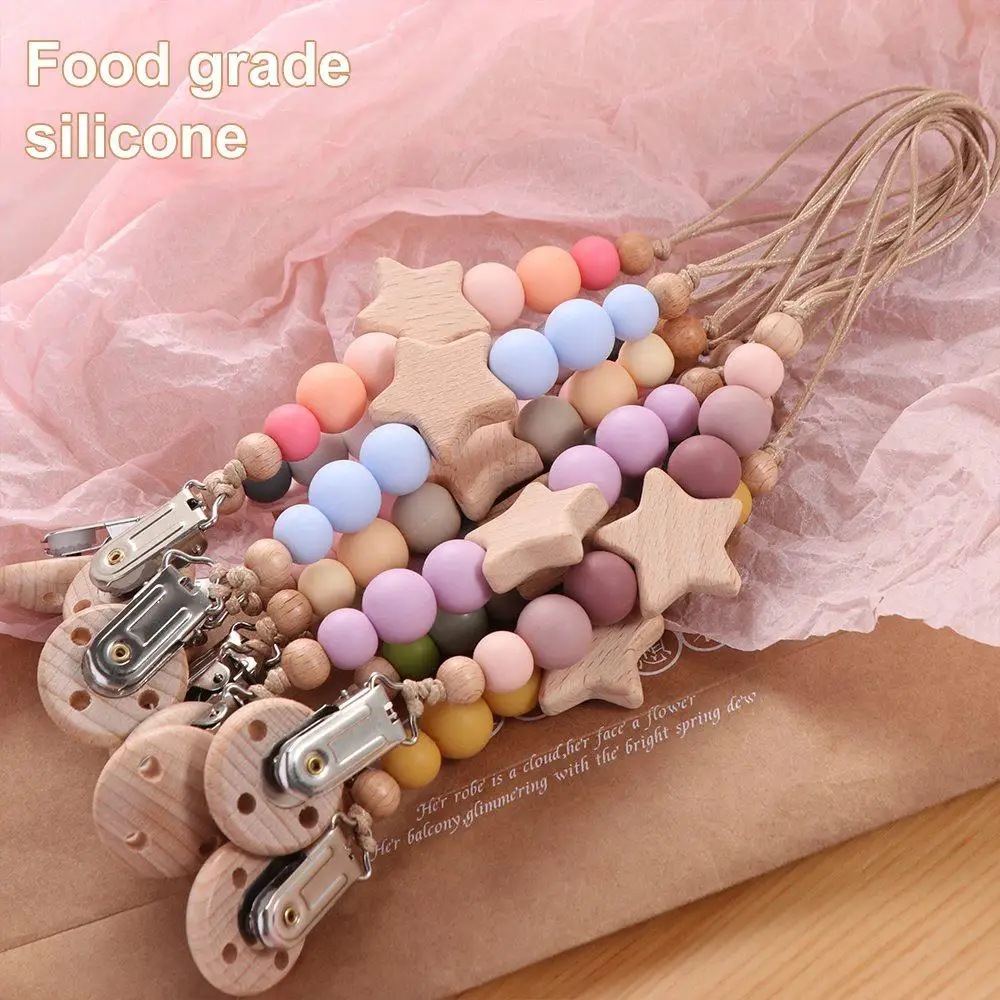 Baby Nipple Holder Clips Toddler Children Wood Baby Teether Toys Straps Pacifier Holder Clips Dummy Clips Baby Pacifier Chain
Baby Nipple Holder Clips Toddler Children Wood Baby Teether Toys Straps Pacifier Holder Clips Dummy Clips Baby Pacifier Chain