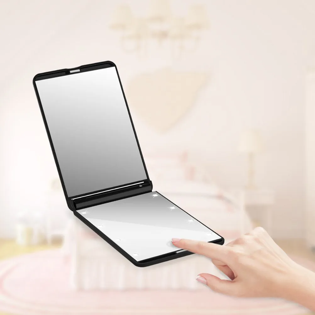 Портативное зеркало для макияжа с 8 светодиодами и яркой подсветкой, складное, с углом обзора 315 градусов, светящееся косметическое зеркало для путешественников
Портативное зеркало для макияжа с 8 светодиодами и яркой подсветкой, складное, с углом обзора 315 градусов, светящееся косметическое зеркало для путешественников