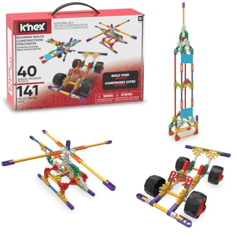 K'NEX 40 Model Building Set 141 Pieces STEM Toy Engineering Play Creative Construction Ages 5+
K'NEX 40 Model Building Set 141 Pieces STEM Toy Engineering Play Creative Construction Ages 5+