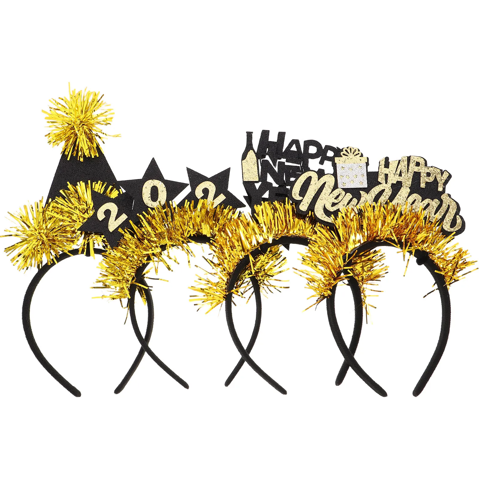 4Pcs New Year Party Headband Set Glitter Star Hair Hoop Festive Confetti Headdress for Women New Year's Eve Celebration
4Pcs New Year Party Headband Set Glitter Star Hair Hoop Festive Confetti Headdress for Women New Year's Eve Celebration