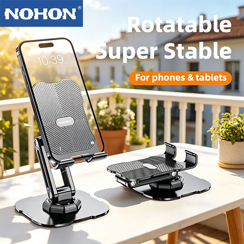 NOHON 360°Rotatable Desktop Phone Stand Foldable Universal Tablet Height Adjustable Phone Holder Portable Mobile Support Stand
NOHON 360°Rotatable Desktop Phone Stand Foldable Universal Tablet Height Adjustable Phone Holder Portable Mobile Support Stand