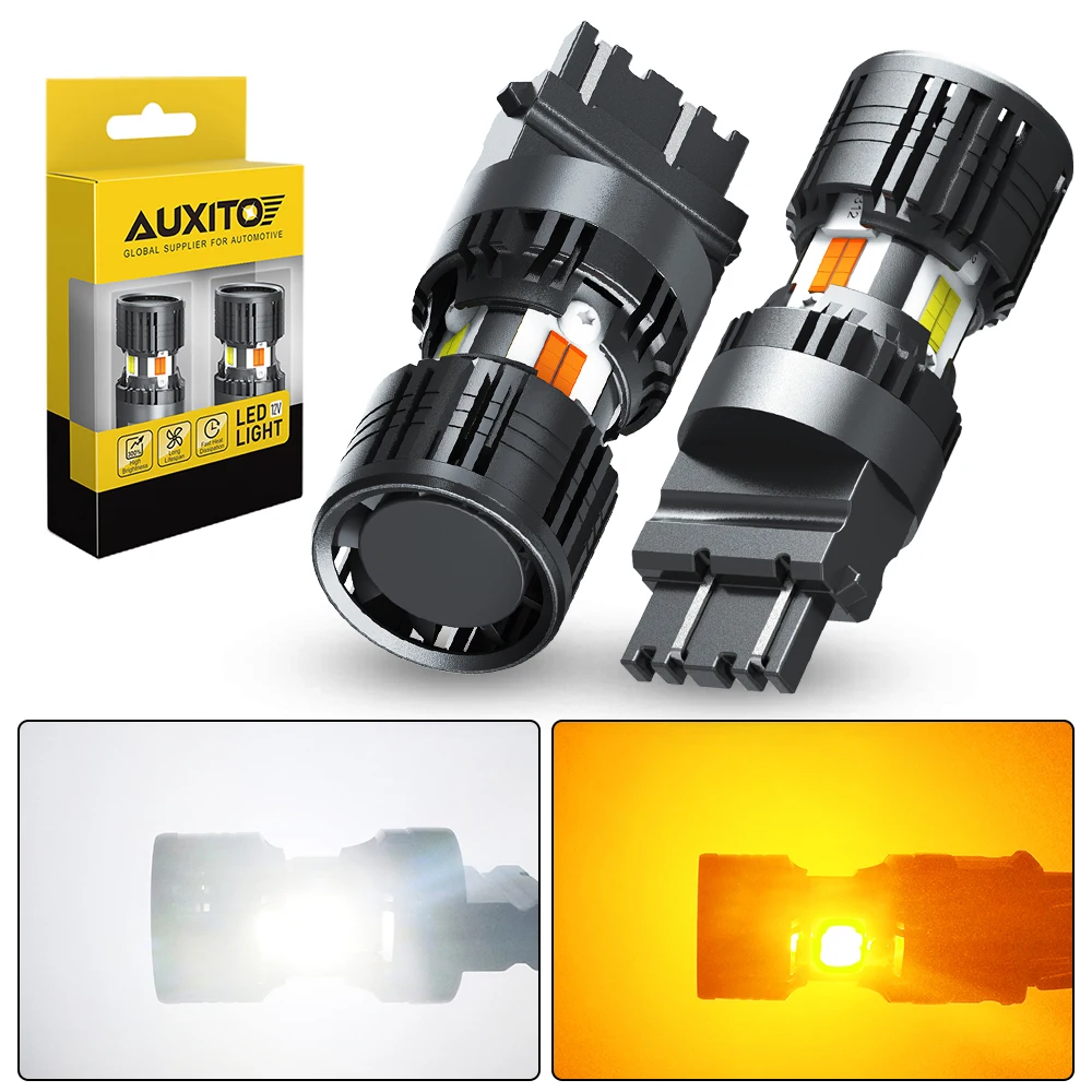 AUXITO 2x T25 P27/7W 2157 LED Bulb Canbus DRL Parking Lamp Turn Signal Light Dual Color Yellow White Switchback With Cooling Fan
AUXITO 2x T25 P27/7W 2157 LED Bulb Canbus DRL Parking Lamp Turn Signal Light Dual Color Yellow White Switchback With Cooling Fan