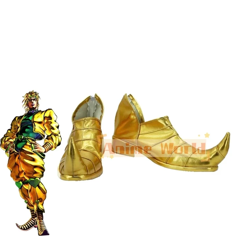 Обувь Dio Brando, золотые туфли на плоской подошве для косплея, индивидуальный заказ
Обувь Dio Brando, золотые туфли на плоской подошве для косплея, индивидуальный заказ
