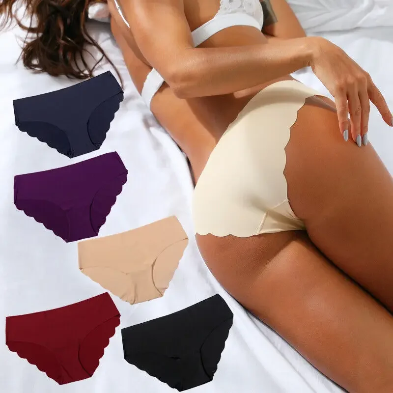 Female Panties Solid Breathable Seamless Underwear Comfortable Briefs Silk Satin Sexy Lingerie for Fine Women
Female Panties Solid Breathable Seamless Underwear Comfortable Briefs Silk Satin Sexy Lingerie for Fine Women